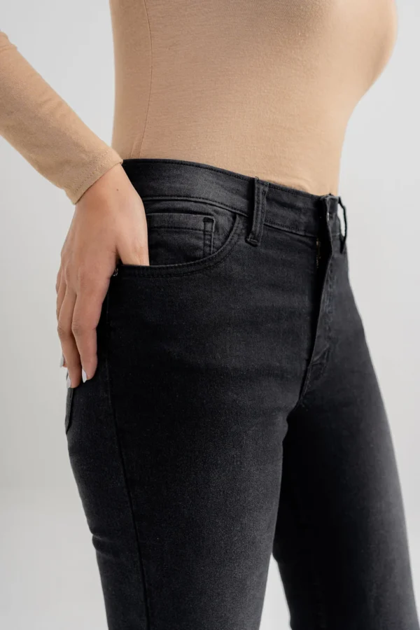 Essential Basic Fit Stretchable Denim – Charcoal Black Edition